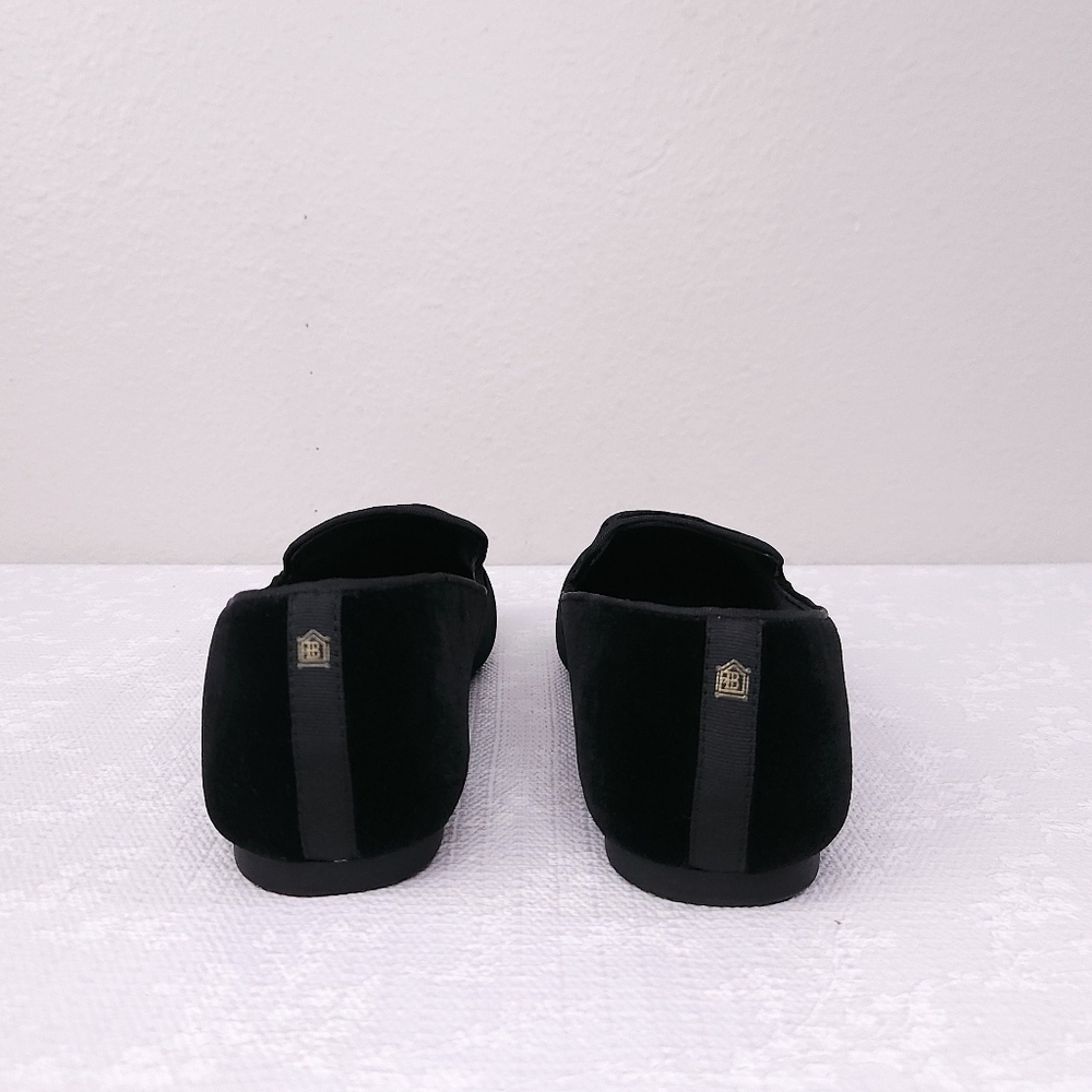 BIRDIES The Starling Velvet Flats US 8.5 Black Faux-Fur Lined Slip-On Loafer - Picture 9 of 11